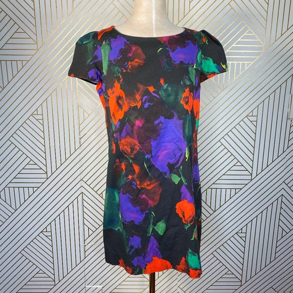 Milly of New York Abstract Painterly Floral‎ Dress - Picture 1 of 8